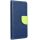 Fancy Motorola G55 5G mágneses flip tok, kék-lime