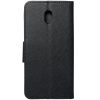 Fancy Motorola G55 5G mágneses flip tok, fekete