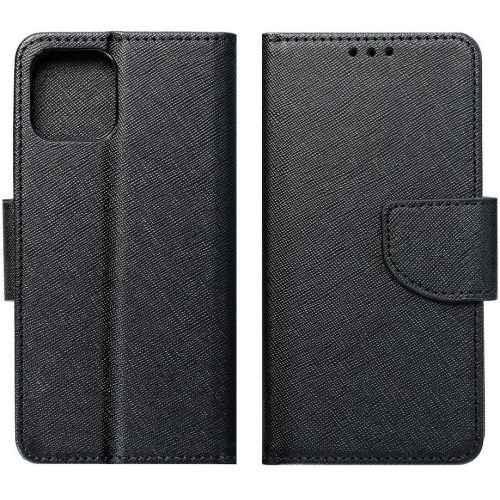 Fancy Motorola G55 5G mágneses flip tok, fekete
