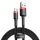 Baseus Cafule USB-USB-C kábel, 3A, 0,5 m, piros-fekete