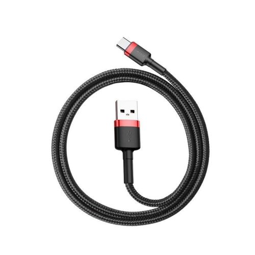Baseus Cafule USB-USB-C kábel, 3A, 0,5 m, piros-fekete