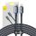 Baseus Crystal Shine USB-C-Lightning kábel, 20W, PD, 2m, fekete