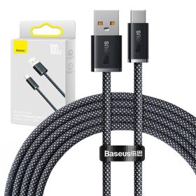 Baseus Dynamic Series USB-USB-C kábel, 100W, 2m, fekete