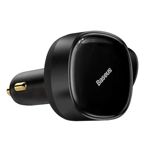 Baseus Enjoyment autós töltő USB-C + Lightning kábellel, 3A, 30W, fekete