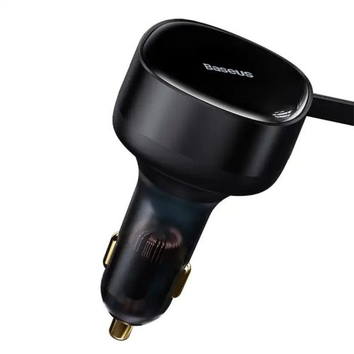 Baseus Enjoyment autós töltő USB-C kábellel, 33W, fekete
