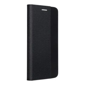   Forcell Sensitive Xiaomi Redmi Note 14 4G (Global) oldalra nyíló flip tok, fekete