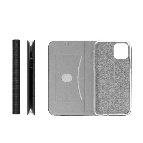Forcell Sensitive Xiaomi Redmi Note 14 4G (Global) oldalra nyíló flip tok, fekete