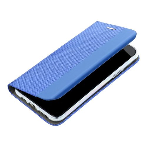 Forcell Sensitive Xiaomi Redmi Note 14 4G (Global) oldalra nyíló flip tok, kék