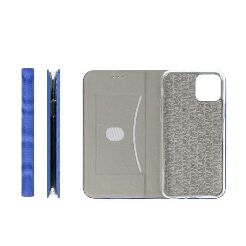 Forcell Sensitive Xiaomi Redmi Note 14 4G (Global) oldalra nyíló flip tok, kék