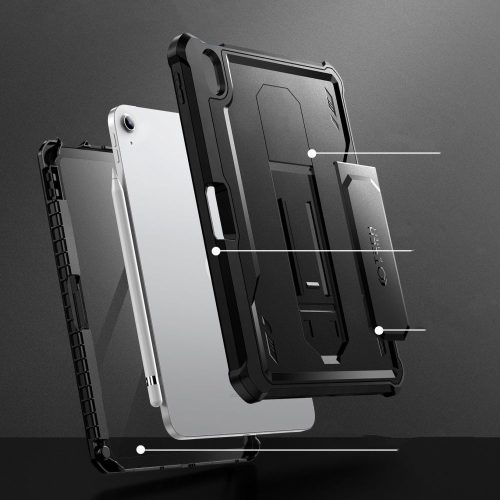 Tech-Protect Kevlar Pro  iPad 10.9 2022 / iPad 11" 2025 ütésálló tok, fekete