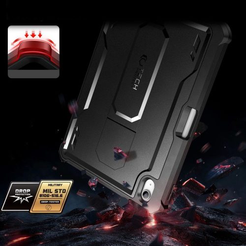 Tech-Protect Kevlar Pro  iPad 10.9 2022 / iPad 11" 2025 ütésálló tok, fekete