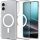 Spigen Ultra Hybrid MagFit Samsung Galaxy S25 Edge tok, Clear White, átlátszó-fehér