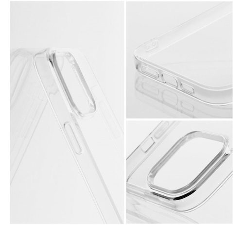 Clear 2mm Samsung Galaxy S25 Edge szilikon tok kameravédelemmel, átlátszó