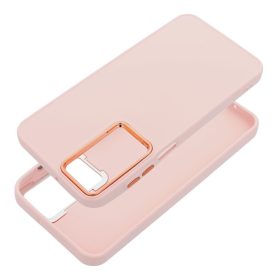   Frame Samsung Galaxy S25 Edge közepesen ütésálló tok kameravédő kerettel, rózsaszín