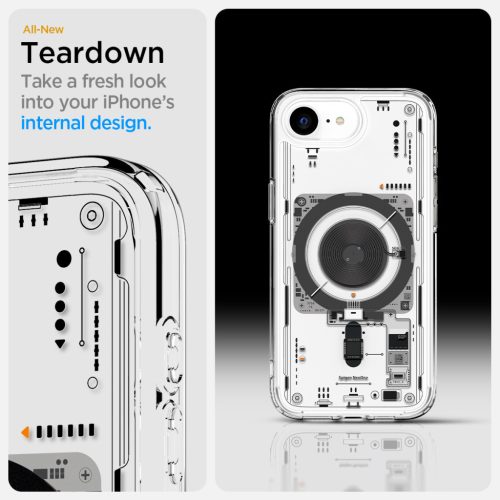 Spigen Ultra Hybrid MagFit Apple iPhone 17e / iPhone 16e tok, Neo One MagSafe, átlátszó