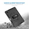 4smarts Rugged Samsung Galaxy Tab S9 FE / S9 / S8 / S7 közepesen ütésálló tok kitámasztóval, fekete