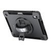 4smarts Rugged Apple iPad 10.9 2022 / iPad 11 2025 közepesen ütésálló tok kitámasztóval, fekete