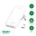 4smarts FlatPlug Slim Dual USB-C hálózati adapter, 65W GaN, fehér
