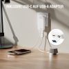 4smarts FlatPlug Slim Dual USB-C hálózati adapter, 65W GaN, fehér