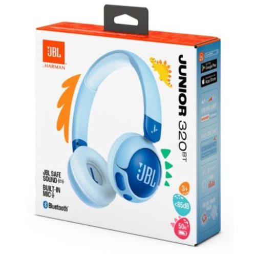 JBL JR320BT bluetooth vezeték nélküli fejhallgató, gyerekeknek, kék