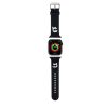 Karl Lagerfeld Karl and Choupette Head NFT Apple Watch 42/44/45/46/49 szíj, fekete