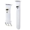 Karl Lagerfeld Karl and Choupette Head NFT Apple Watch 42/44/45/46/49 szíj, fehér