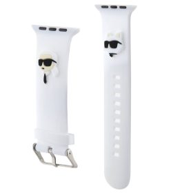   Karl Lagerfeld Karl and Choupette Head NFT Apple Watch 42/44/45/46/49 szíj, fehér