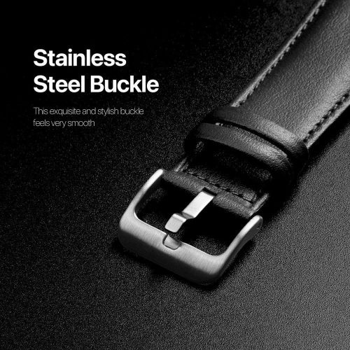 Dux Ducis YS Apple Watch 38/40/41mm bőr szíj, fekete