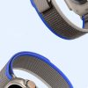 Dux Ducis YJ nylon Apple Watch 42/44/45/49mm szíj, kék-szürke