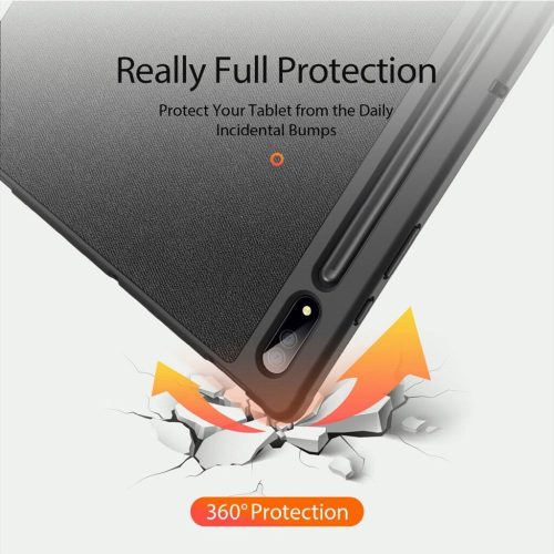 Dux Ducis Domo Samsung Tab S10 Ultra/S9 Ultra/S8 Ultra kihajtható tok pencil tartóval, fekete