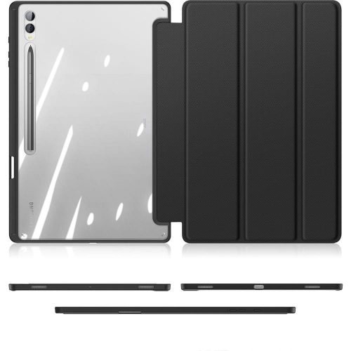 Dux Ducis Toby Samsung Tab S10 Ultra/S9 Ultra/S8 Ultra kihajtható tok pencil tartóval, fekete