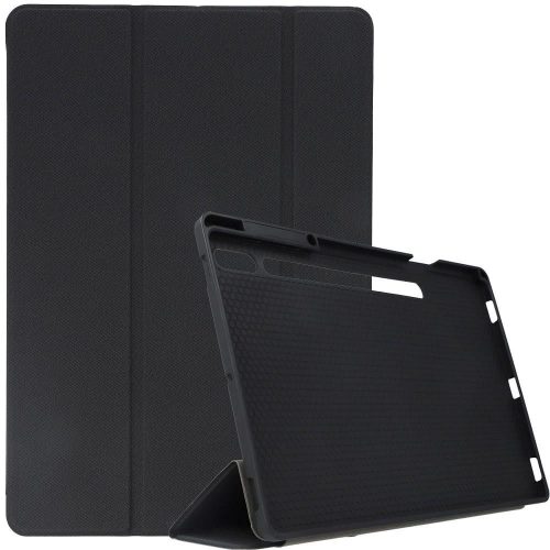 Dux Ducis Domo Samsung Galaxy Tab S8+/S7+ kihajtható tok pencil tartóval, fekete