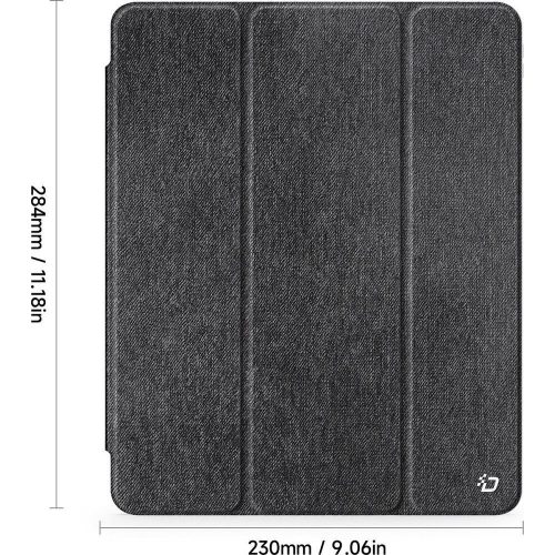 Dux Ducis Unid iPad Pro 11 (2024 / 2025) kihajtható tok pencil tartóval, fekete