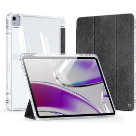   Dux Ducis Unid iPad iPad Air 13 (2024)/iPad Pro 12.9 (2018/2020/2021/2022) kihajtható tok pencil tartóval, fekete