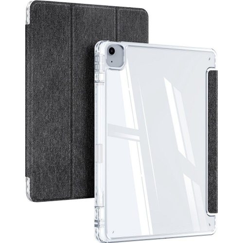 Dux Ducis Unid iPad iPad Air 13 (2024)/iPad Pro 12.9 (2018/2020/2021/2022) kihajtható tok pencil tartóval, fekete