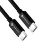 FORCELL F-ENERGY C338 USB-C-USB-C adatkábel, PD, 3A, QC4.0, 60W, 3m, fekete