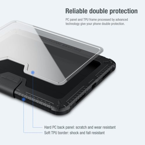 Nillkin Bumper Pro iPad 10.9 2022 / iPad 11 2025 kihajtható tok, fekete