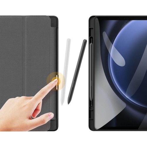 Dux Ducis Domo Samsung Tab S9 FE/ S10 FE / S10 Lite kihajtható tok pencil tartóval, fekete