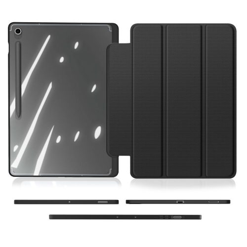 Dux Ducis Toby Samsung Tab S10 FE+ kihajtható tok pencil tartóval, fekete