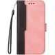 Xiaomi Redmi Note 9 / Redmi 10X 4G, Oldalra nyíló tok, stand, kártyatartóval, kézpánttal, Wooze Colour Wallet, rózsaszín