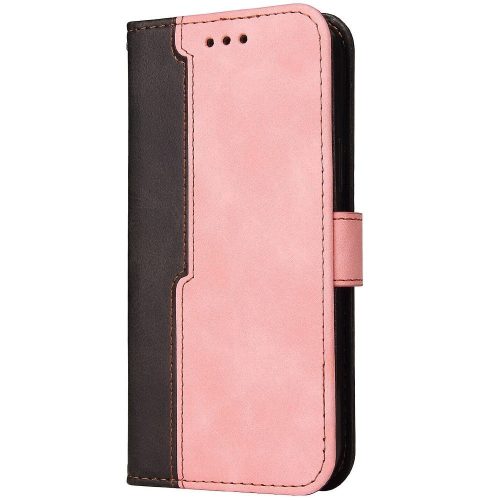 Xiaomi Redmi Note 9 / Redmi 10X 4G, Oldalra nyíló tok, stand, kártyatartóval, kézpánttal, Wooze Colour Wallet, rózsaszín