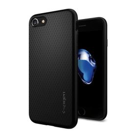   Spigen Liquid Air Apple iPhone SE 2022 / 2020 / 8 / 7 tok, Black, fekete
