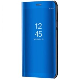   Samsung Galaxy A24 4G SM-A245F, Oldalra nyíló tok, hívás mutatóval, Smart View Cover, kék (utángyártott)