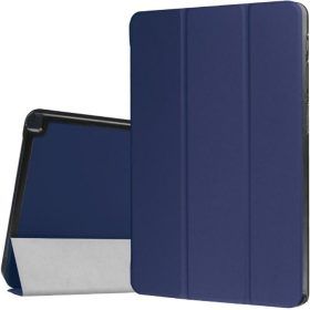   Samsung Galaxy Tab S9 Plus 12.4 / Tab S10 Plus 12.4 SM-X810 / X816B / X820 / X826B, mappa tok, Trifold, sötétkék
