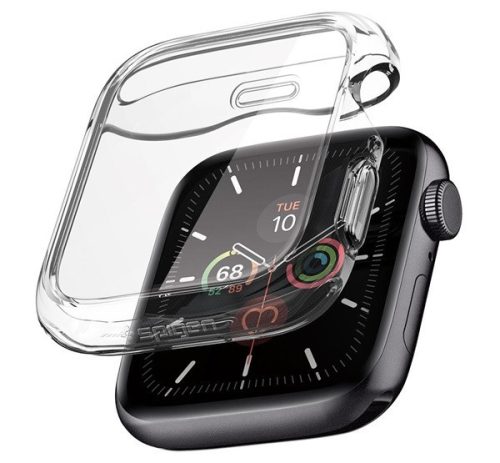 Spigen Ultra Hybrid Apple Watch S4 / S5 / S6 / SE 44mm tok, Crystal Clear, átlátszó