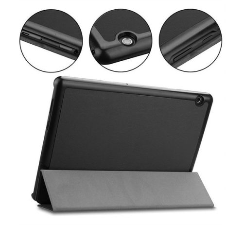 Tactical Tri Fold Apple iPad 10.2 2019/2020/2021 flip tok, fekete