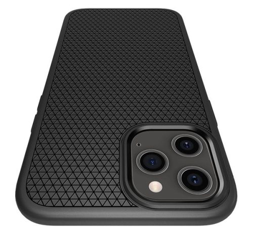 Spigen Liquid Air Apple iPhone 12 / 12 Pro tok, Matte Black, fekete