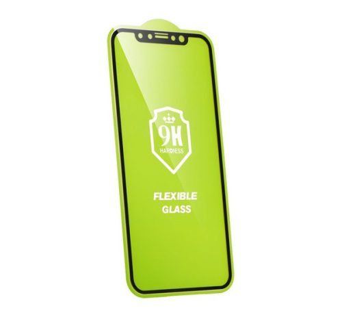 Apple iPhone 12 mini, 5D Full Glue Nano teljes kijelzős üvegfólia, fekete