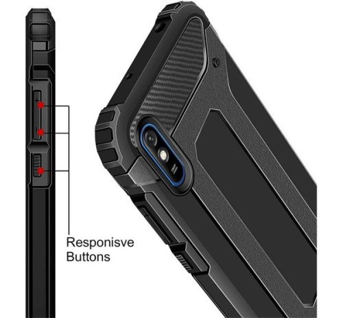 Forcell Armor hátlap tok Xiaomi Redmi 9A, fekete