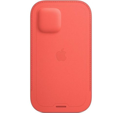 Apple iPhone 12 mini MagSafe-rögzítésű bebújtatós bőr tok, pink citrus